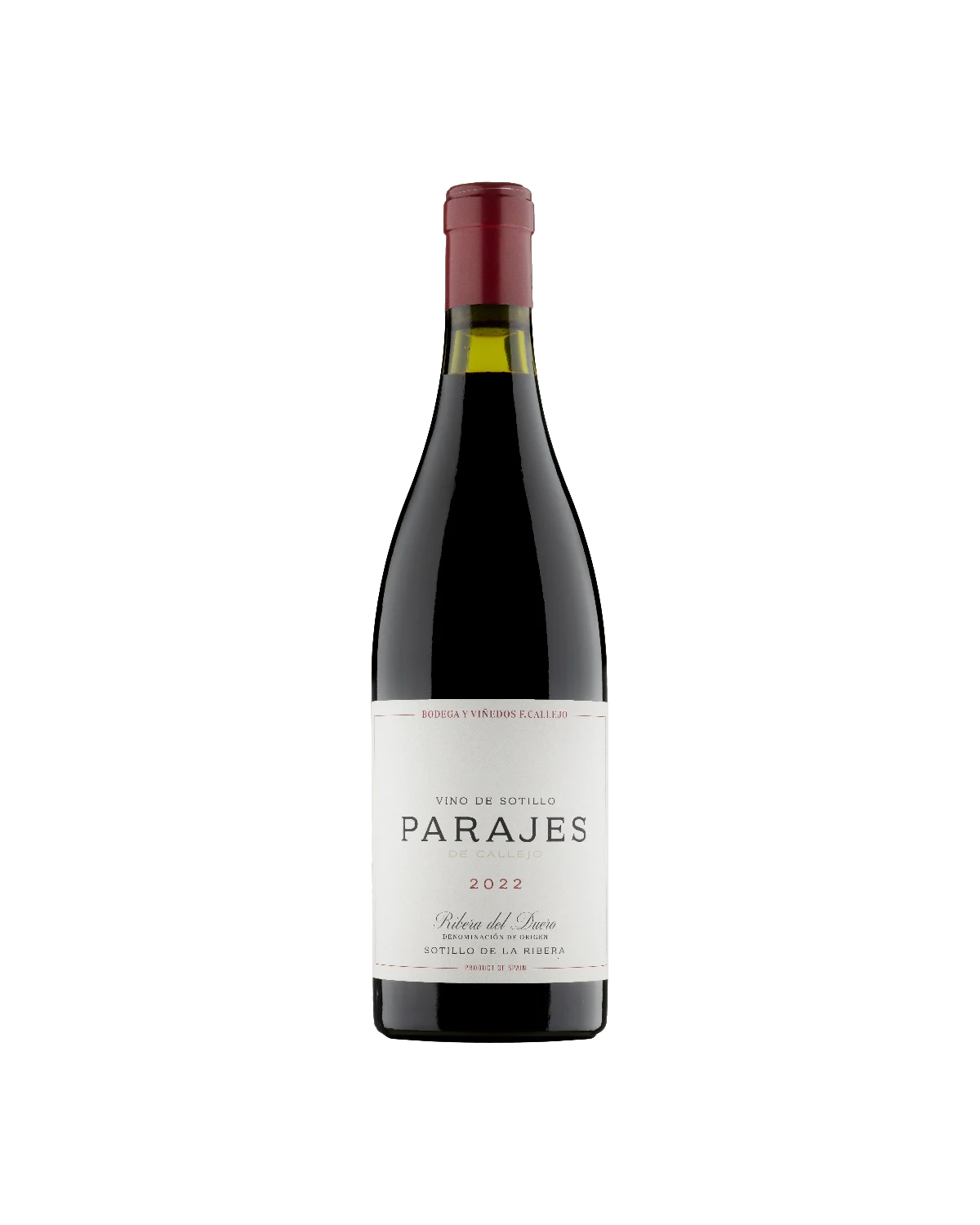 Bodega y Viñedos F. Callejo Parajes Tinto fino 85% Albillo Mayor 5% Garnacha 10%