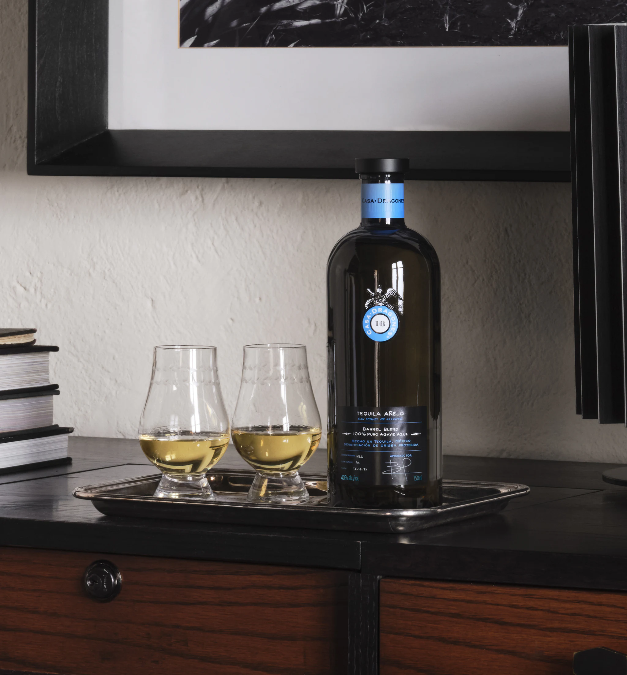 Casa Dragones Añejo servido para compartir
