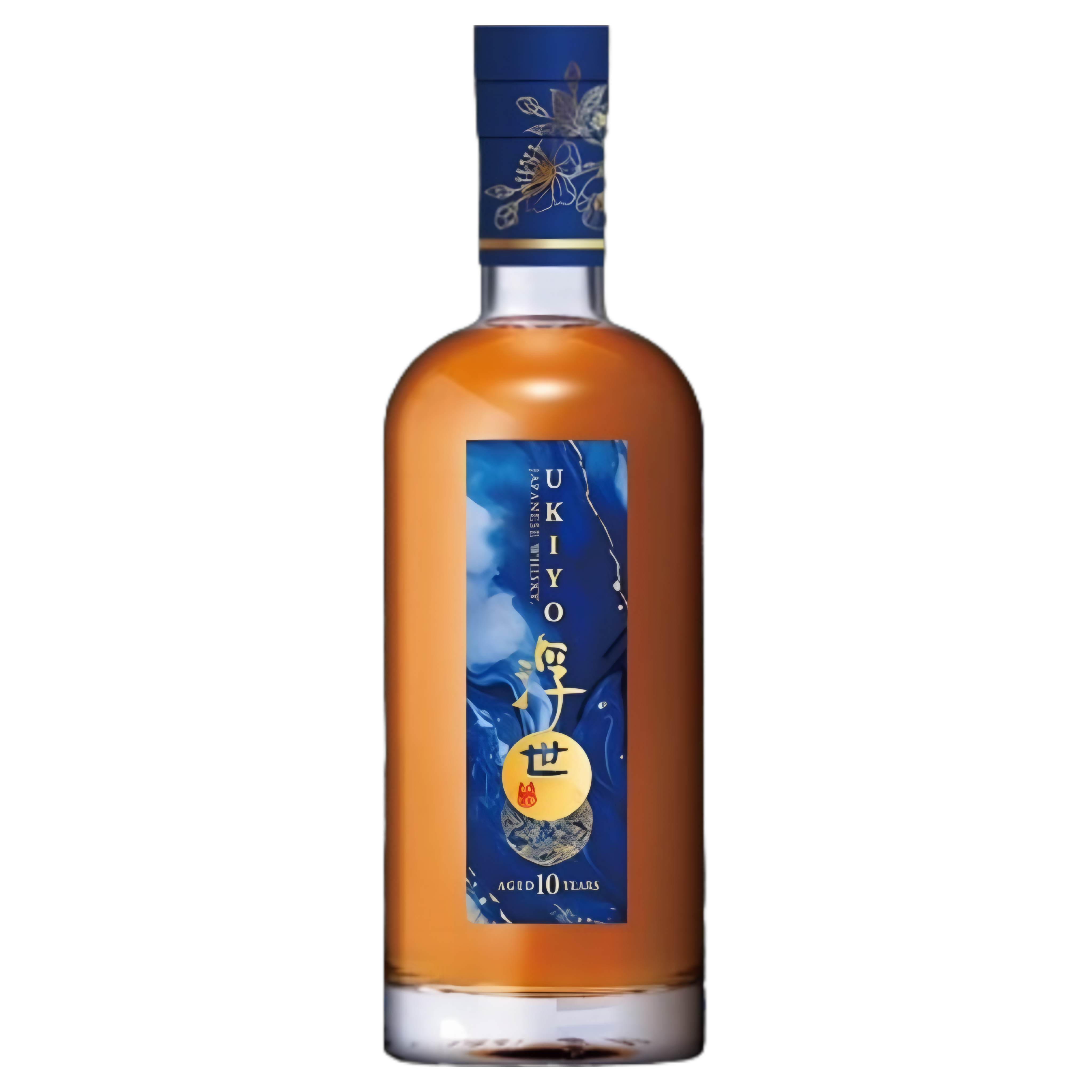Ukiyo 10 Years Blue Label Rice Whisky, imagen 1 de 2